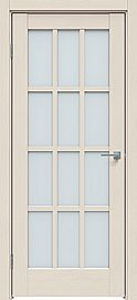 Дверь межкомнатная  "Future-642" Дуб Серена керамика стекло Сатинато белое