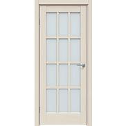 Дверь межкомнатная  "Future-642" Дуб Серена керамика стекло Сатинато белое