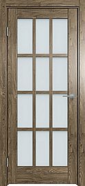 Дверь межкомнатная  "Future-642" Дуб Винчестер трюфель стекло Сатинато белое