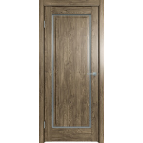 Дверь межкомнатная Future-651 ПВХ Дуб Винчестер трюфель, остекленная, сатинат белый, царговая