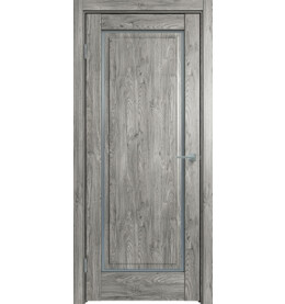 Дверь межкомнатная Future-651 ПВХ, Дуб винчестер серый, остекленная, сатинат белый, царговая