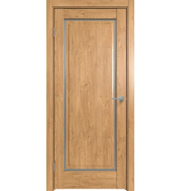 Дверь межкомнатная Future-651 ПВХ, Дуб Винчестер светлый, остекленная, сатинат белый, царговая