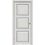 Дверь межкомнатная "Future-653" Дуб Серена светло-серый стекло Сатинато