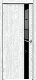 Дверь межкомнатная "Future-655" Дуб патина серый, стекло Лакобель черное