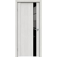 Дверь межкомнатная "Future-655" Дуб серена светло-серый, стекло Лакобель черное