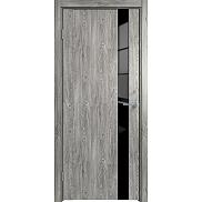 Дверь межкомнатная "Future-655" Дуб винчестер серый, стекло Лакобель черное