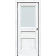 Дверь межкомнатная "Future-663" Дуб серена белый кристалл, стекло Прозрачное