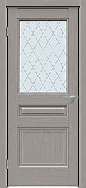 Дверь межкомнатная "Future-663" Дуб серена каменно-серый, стекло Ромб
