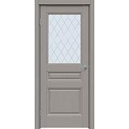 Дверь межкомнатная "Future-663" Дуб серена каменно-серый, стекло Ромб