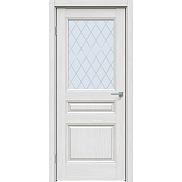 Дверь межкомнатная "Future-663" Дуб серена светло-серый, стекло Ромб