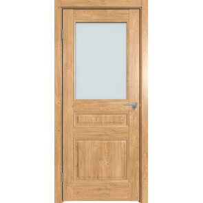 Дверь межкомнатная Future-663 ПВХ Дуб Винчестер светлый, остекленная, сатинат белый, царговая