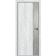 Дверь межкомнатная Future-708 ПВХ, Дуб патина серый, глухая, каркасно-щитовая