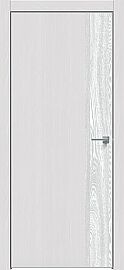 Дверь межкомнатная "Future-708" Дуб Серена светло-серый, вставка Дуб патина серый, кромка-матовый хром