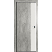 Дверь межкомнатная Future-708 ПВХ, Дуб винчестер серый, глухая, каркасно-щитовая