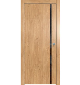 Дверь межкомнатная Future-711 ПВХ, Дуб Винчестер светлый, глухая, кромка алюминиевая матовый хром, каркасно-щитовая