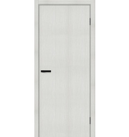 Дверь межкомнатная Браво-0 Экошпон, Bianco melinga, глухая, каркасно-щитовая