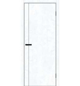 Дверь межкомнатная Браво-0.10.П Экошпон, Snow Art, глухая, каркасно-щитовая