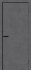 Дверь межкомнатная Браво-0.24.П Экошпон Slate Art, глухая, кромка abs, каркасно-щитовая