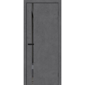 Дверь межкомнатная Браво-0.40.П Экошпон Slate Art, mirox grey, глухая