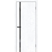 Дверь межкомнатная Браво-0.40.П Экошпон Snow Art, mirox grey, глухая, без стекла, каркасно-щитовая