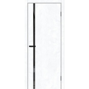 Дверь межкомнатная Браво-0.40.П Экошпон Snow Art, mirox grey, глухая