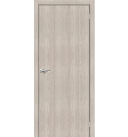 Дверь межкомнатная Браво-0 Экошпон, Cappuccino Melinga, глухая, каркасно-щитовая