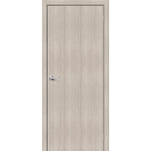 Дверь межкомнатная Браво-0 Экошпон Cappuccino Melinga, глухая, каркасно-щитовая