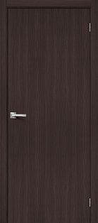 Дверь межкомнатная Браво-0 Экошпон Wenge Melinga, глухая, без стекла, каркасно-щитовая