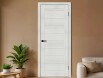 Дверь межкомнатная Браво-21 Экошпон, Bianco melinga, глухая, царговая