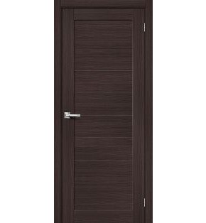 Дверь межкомнатная Браво-21 Экошпон, Wenge Melinga, глухая, царговая