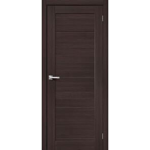 Дверь межкомнатная Браво-21 Экошпон, Wenge Melinga, глухая, царговая