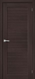 Дверь межкомнатная Браво-21 Экошпон, Wenge Melinga, глухая, царговая