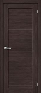Дверь межкомнатная Браво-21 Экошпон, Wenge Melinga, глухая, царговая