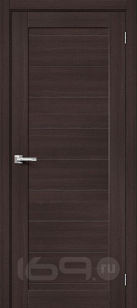 Дверь межкомнатная Браво-21 Экошпон, Wenge Melinga, глухая, царговая
