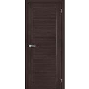 Дверь межкомнатная Браво-21 Экошпон Wenge Melinga, глухая, царговая