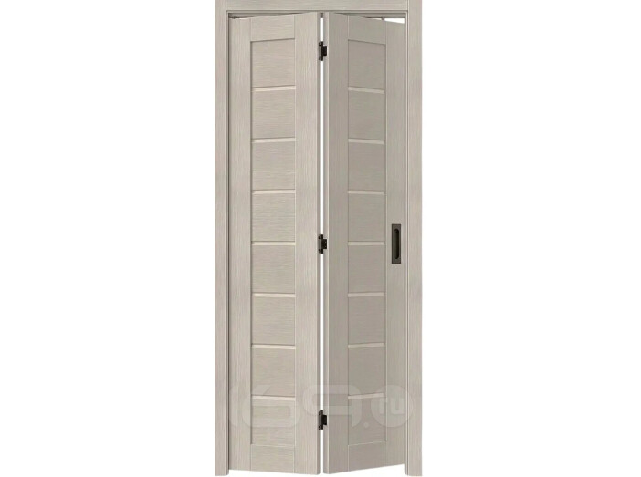 Дверь межкомнатная Браво-22 Экошпон, Cream Melinga, остекленная, magic fog, царговая