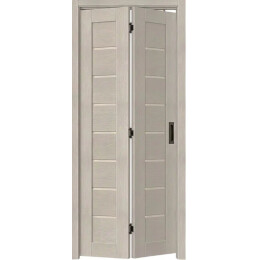 Дверь межкомнатная Браво-22 Экошпон, Cream Melinga, остекленная, magic fog, царговая