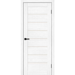 Дверь межкомнатная Браво-22 Экошпон, Snow Melinga, остекленная, magic fog, царговая