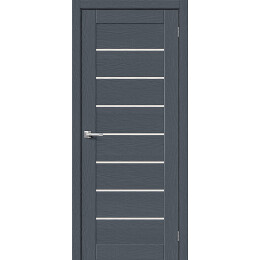 Дверь межкомнатная Браво-22 Экошпон, Stormy Wood, остекленная, magic fog, царговая