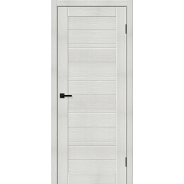 Дверь межкомнатная Браво-28 Экошпон Bianco melinga, остекленная, magic fog, кромка нет, царговая