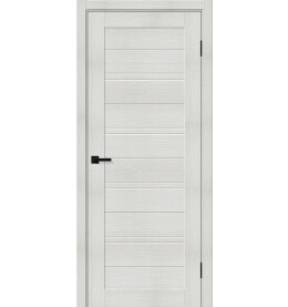 Дверь межкомнатная Браво-28 Экошпон, Bianco melinga, остекленная, magic fog, царговая