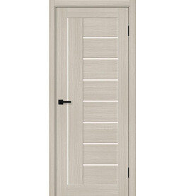 Дверь межкомнатная Браво-29 Экошпон, Cream Melinga, остекленная, magic fog, царговая