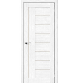 Дверь межкомнатная Браво-29 Экошпон, Snow Melinga, остекленная, magic fog, царговая