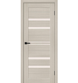 Дверь межкомнатная Браво-30 Экошпон, Cream Melinga, остекленная, magic fog, царговая