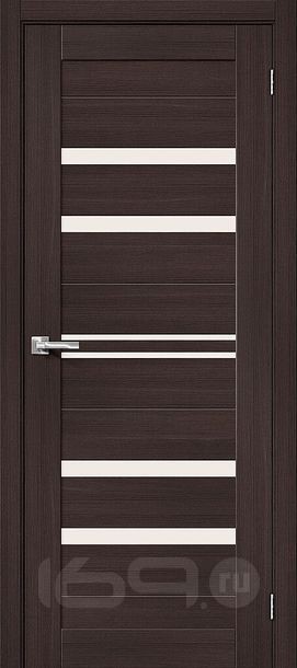 Дверь межкомнатная Браво-30 Экошпон, Wenge Melinga, остекленная, magic fog, царговая