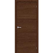 Дверь межкомнатная Браво-0 Экошпон Brown Skyline, глухая, кромка abs, каркасно-щитовая