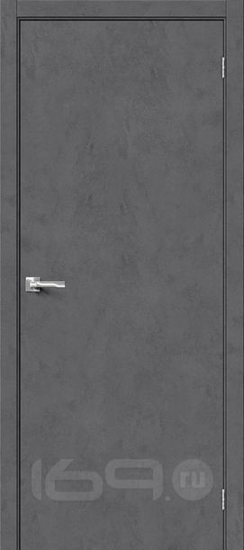 Дверь межкомнатная Браво-0 Экошпон Slate Art, глухая, без стекла, каркасно-щитовая