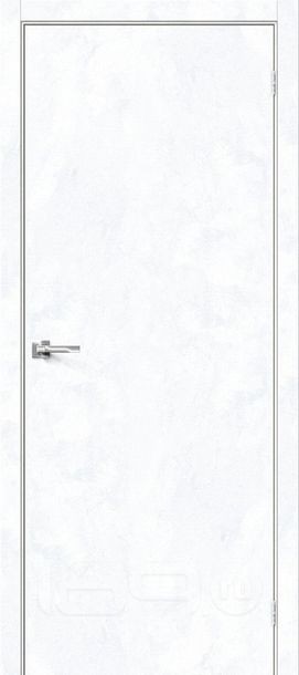 Дверь межкомнатная Браво-0 Экошпон Snow Art, глухая, без стекла, каркасно-щитовая