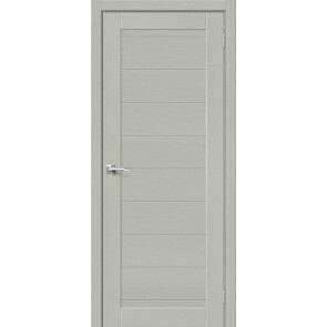 Дверь межкомнатная Браво-21 Экошпон Grey Wood, глухая, царговая