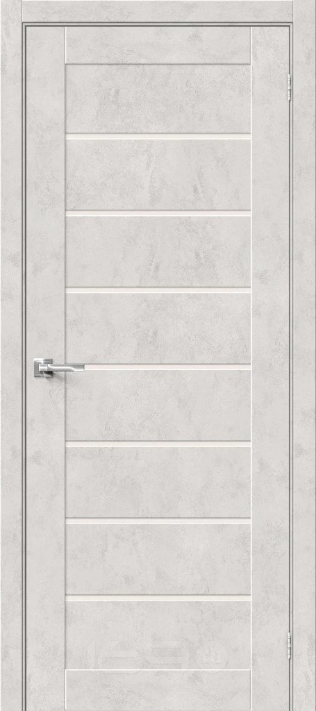 ДверьмежкомнатнаяБраво-22ЭкошпонLookArt,остекленная,magicfog,кромканет,царговая